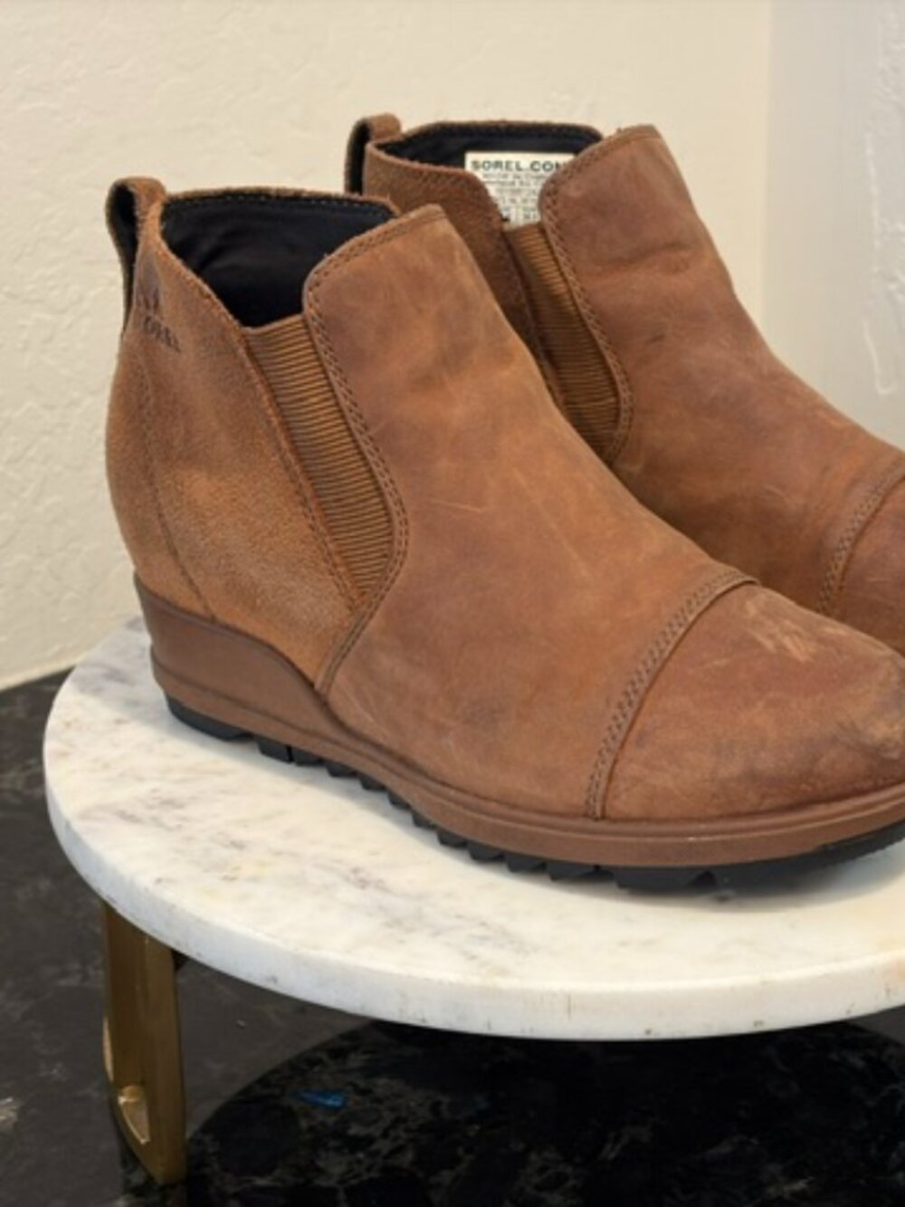 Sorel Waterproof Chelsea Wedge Booties Women's Size 5.5